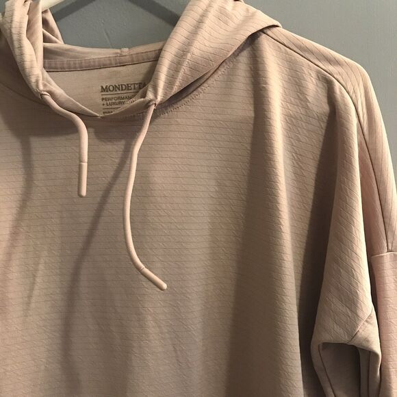 Mondetta Women's Ottoman Hoodie Oversized Boxy Fit Small S Pink Cloud - Picture 2 of 5